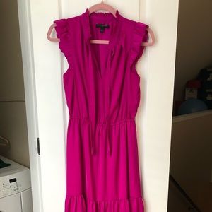 Banana republic factory ruffle midi dress size 4